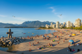 English Bay in Vancouver during the summer